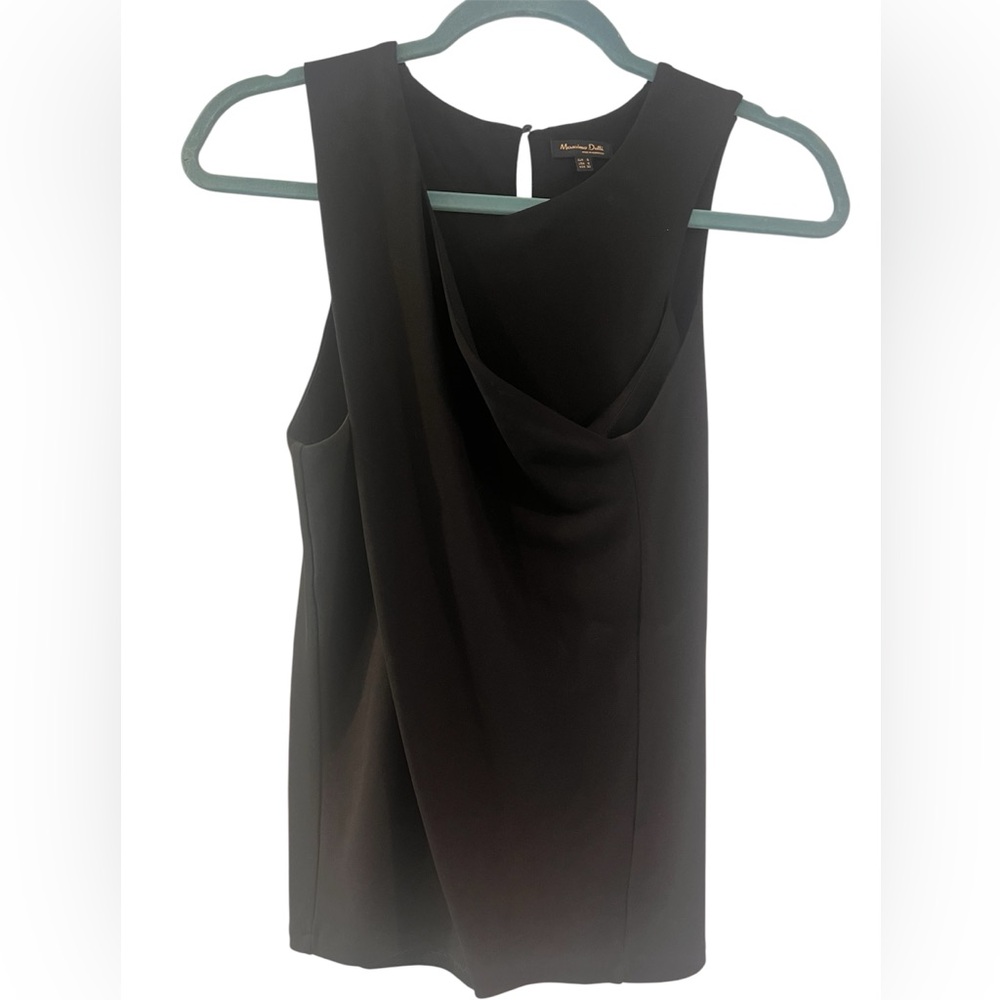 Massimo Dutti Black Halter Top